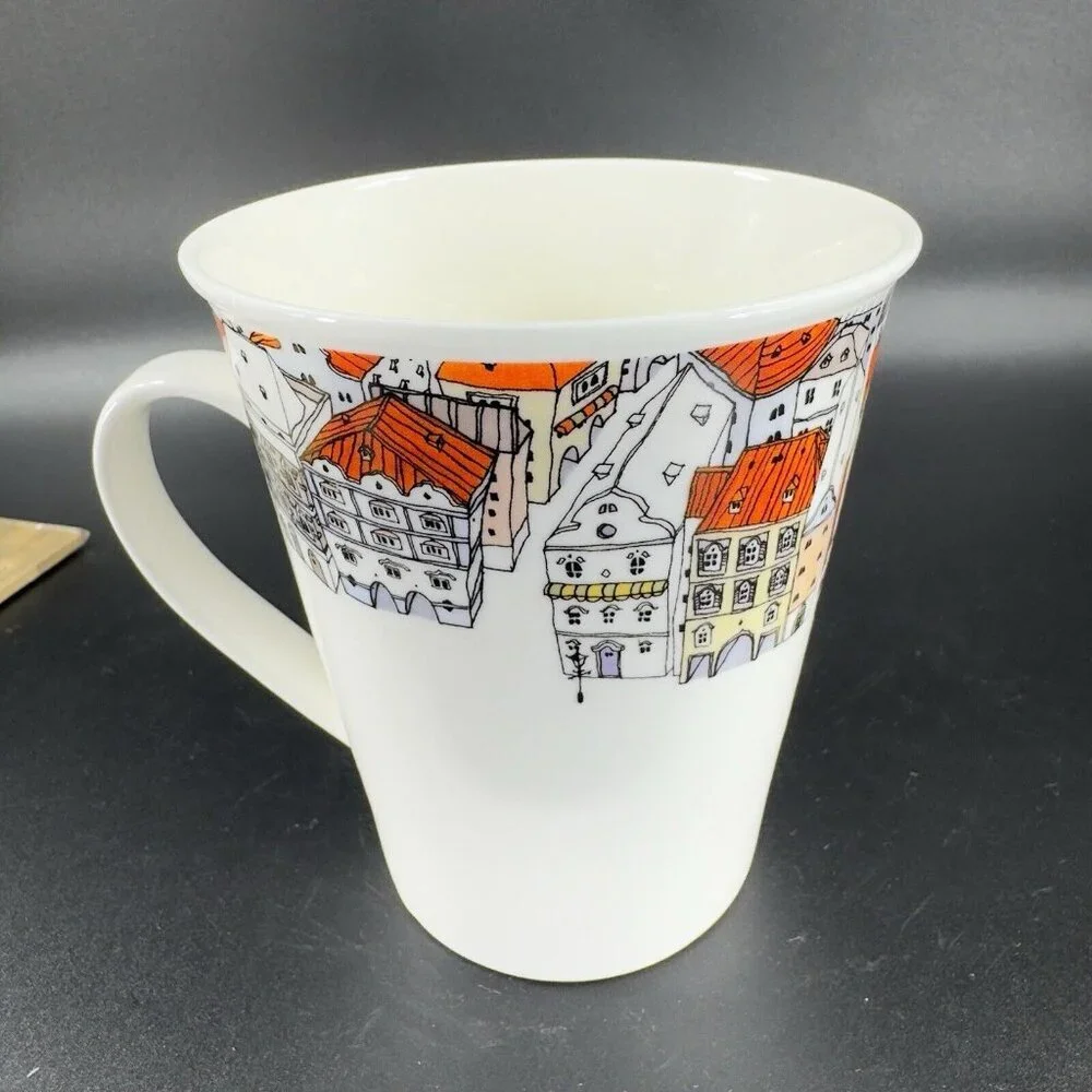 Europe‎ Sketch Rabbitstory Porcelain Coffee Mug Cup Korea Lovely Praha Mug Cup